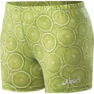 Asics Womens Volleyball Citrus Shorts   Extra Small LIME   Volleyball 