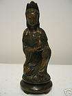 rare brass Kwan yin four pud propitious statue  