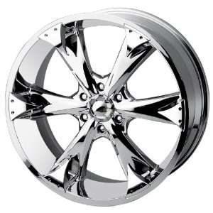  Baccarat Linc 2111 Chrome Wheel with Gold Facet (22x9.5 