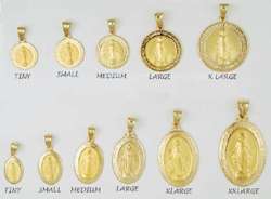   Mary oval Medal   This is the largest oval Miraculous Medal we sell