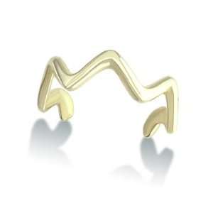  Wave Toe Ring   10K Yellow Gold Jewelry