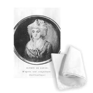  Olympia of Gouges (1743 93) (engraving) (b/w   Tea Towel 