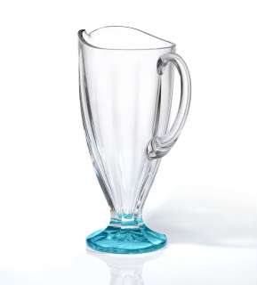 NEW GORGEOUS FULL LEAD BOHEMIA CRYSTAL PITCHER  BLUE  