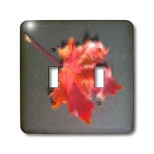Yves Creations Colorful Leaves   Fiery Orange Feathered Leaf   Light 