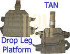 Molle Drop Leg Tactical Thigh Rig Pals Platform Panel Holster Tan
