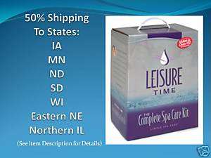 Leisure Time Bromine Spa Chemical Starter Kit $6 Ship  