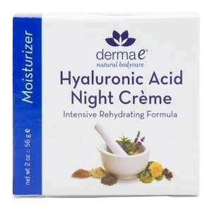 derma e Hyaluronic Acid Night Creme Intensive Formula 2 oz