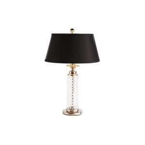  SET of 2 Dewdrop Strand Table Lamps with Black Hardback 