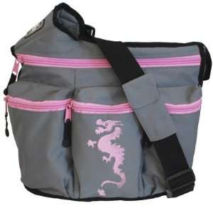  Diaper Diva Bag Dragon Diaper Diva Bag in Grey / Pink 