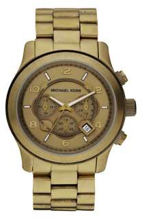 Michael Kors Runway Bronze Chronograph Bracelet Watch  