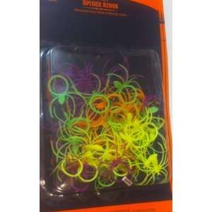  50 Spider Rings/Halloween Spider Rings/Party Favor Toys 