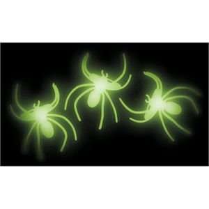  Spider Halloween Glow in the Dark Ring dz. pkg Toys 