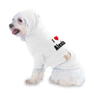  I Love/Heart Alexia Hooded (Hoody) T Shirt with pocket for 