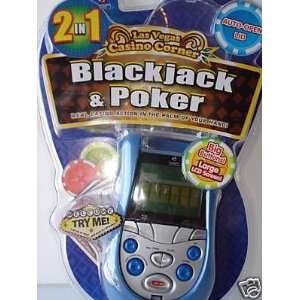   Blackjack and Poker 2 in 1 Handheld Electronic Game Toys & Games