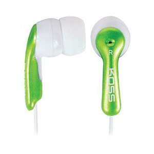KOSS LIGHTWEIGHT EARBUDSTEREOPHONE GREEN STEREOPHONE GREEN (Headphones 