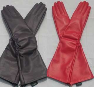 50 CM Red Long Opera PU Dress Glove  