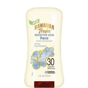 Hawaiian Tropic Sensitive Skin Oil Free Faces Lotion SPF 30 Sunscreen 
