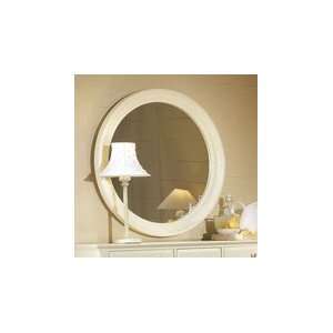  Round Mirror by Vaughan Bassett   Creamy White (BB17 447 