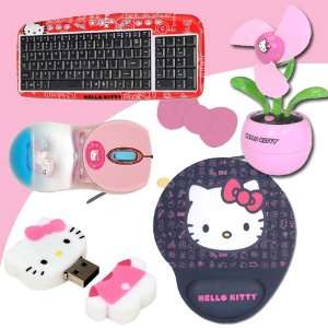  + Hello Kitty 2 GB USB Flash Drive (Pink/White) #46009 + Hello Kitty 
