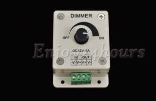 DC 12V 8A LED Light Dimmer Adjustable Bright Controller  