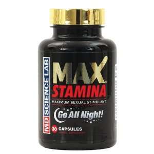  Max Stamina   30 Capsules Per Bottle 
