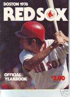 VINTAGE 1976 BOSTON RED SOX OFFICIAL YEARBOOK FRED LYNN  
