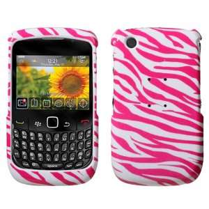   , Zebra Skin (White/Hot Pink) Phone Protector Cover 