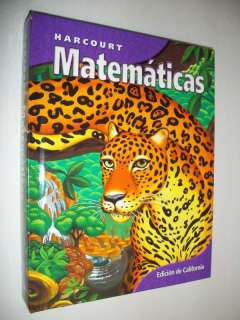 Harcourt MATH 6th Grade 6 Mathematics Spanish Espanol 015321614x 