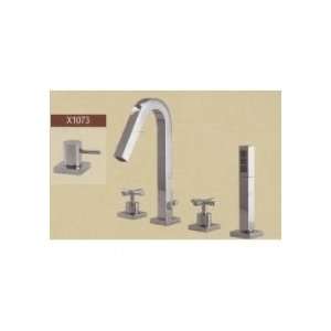  Aqua Brass X2875 X2892 X1073 PC Deckmount 4 pc Tub Set 