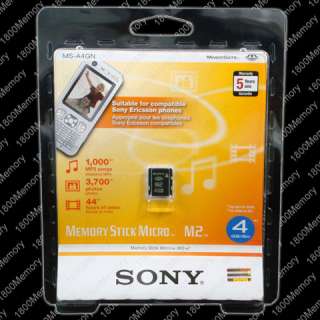 GENUINE SONY 4GB Memory Stick Micro M2 Ericsson PSP Go  
