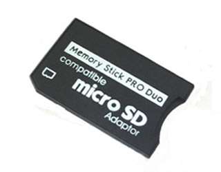 New Micro SD TF to Memory Stick MS Pro Duo adapter for PSP/Camera 