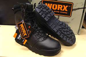 Mens Worx By Red Wing Brand Leather Work Boots  