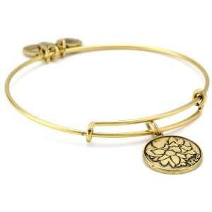   Love You Mom Expandable Wire in Russian Gold Bangle Bracelet Jewelry