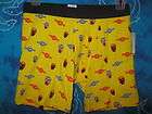 nwt Mens Fun Mexican Wrestling Mask Yellow Black Boxer Brief Boxers 