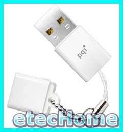PQI U819L 8GB 8G Mini USB Flash Drive Stick Disk White  