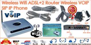   SIP PSTN IP 3Way Free Internet Calling Router Modem Phone KIT  