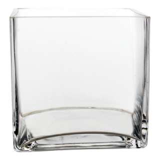 Cube Vase 6x6x6 (Wholesale Lot) Clear Square/Cube Vase (6pcs/Case 