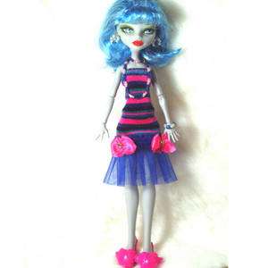 Dress//outfit/clothes + Jewelry for Monster high doll  #MF 015  