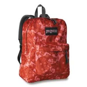  JanSport Superbreak Backpack (Red Salmon Paisley Swirl 2 