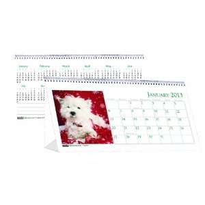  Doolittle Earthscapes Puppy Desk Top Tent Calendar 12 Months January 