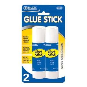  BAZIC 36g / 1.27 Oz Jumbo Glue Stick (2/Pack) Case Pack 