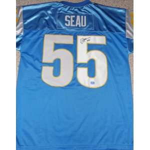  Junior Seau signed autographed authentic jersey San Diego Chargers 