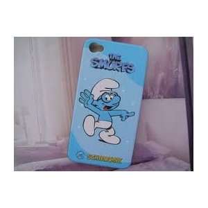   Smurfs Cartoon Design Blue Back Case Only Cell Phones & Accessories