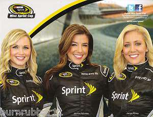   SPRINT CUP JACLYN RONEY MONICA PALUMBO, KIM COON NASCAR POSTCARD