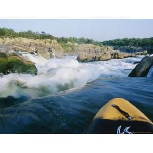 View from Whitewater Kayak at the Top of Great Falls National 