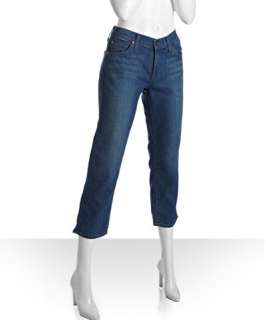 James Jeans blue stretch cotton Billie skinny cropped jeans
