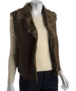 Jekel shadow long lambskin shearling Rosella vest   up to 70 