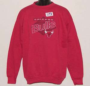 VINTAGE 1990s Chicago BULLS NBA Logo7 SEWN Ltrs Crewneck Sweatshirt 