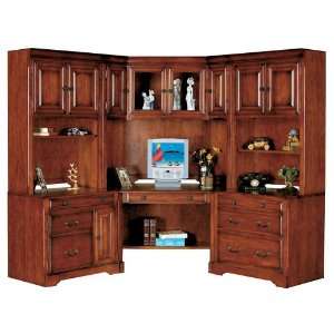  Country Cherry Wdge Desk with Wedge Hutch by Winners Only 