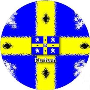  58mm Round Pin Badge Durham Flag